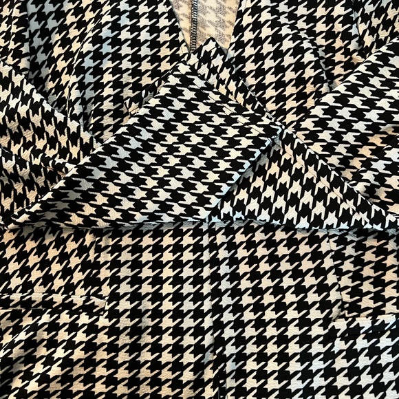 Crop Jacket Houndstooth Pattern - Picture 3 of 5